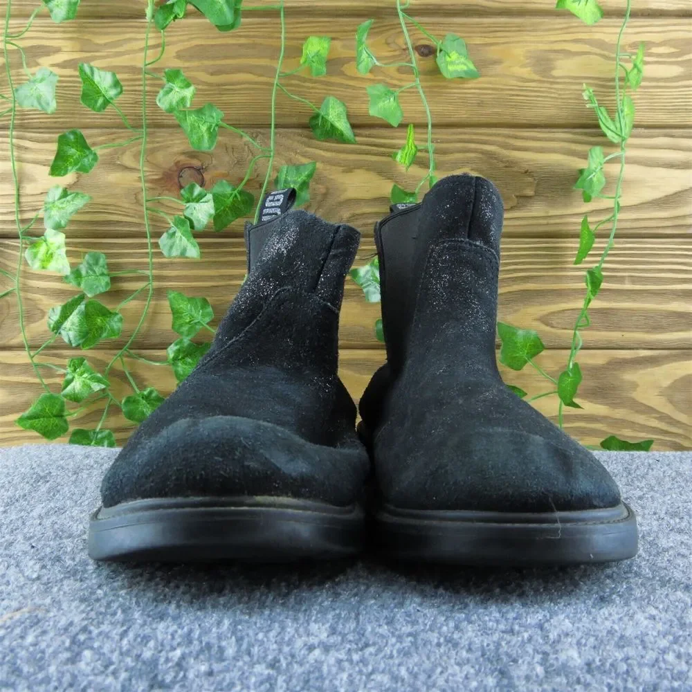 UGG Australia Youth Girls Chelsea Shoes Black Leather Pull On Size‎ 6 Medium